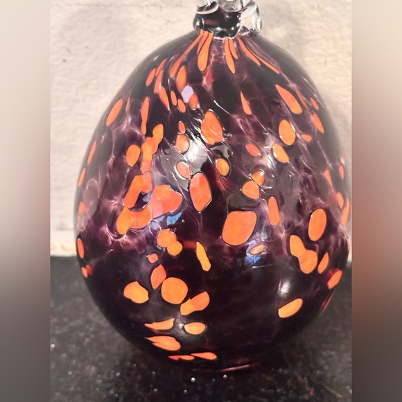 Handblown Glass Dragon Egg Ornament - Picture 2 of 3